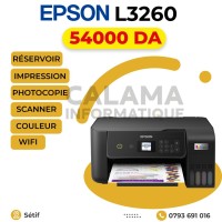 IMPRIMANTE Epson L3260 RÉSERVOIR COULEUR MULTIFONCTION WIFI