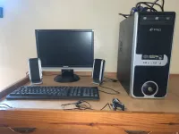 PC FIXE SET UP : Unité centrale ePRO , écran VIEWSONIC + clavier souris (neufs )+baffles