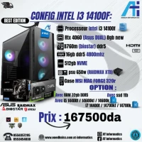 CONFIG PC I3 14100F / RTX 4060 8GB asus dual new