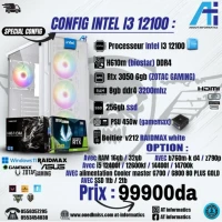 CONFIG PC INTEL I3 12100 AVEC RTX 3050 6GB ZOTAC GAMING NEW