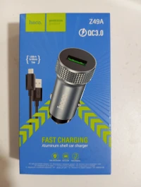 Chargeur de voiture 18W Aluminum USBw/ QC 3.0 (Z49A)