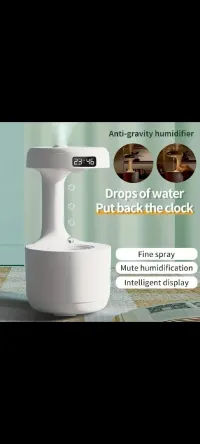 Réveil et Humidificateur dair gouttelettes d'eau Anti-gravité 800ml