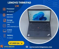 LAPTOP LENOVO THINKPAD L14 I5-10310U 8G 256G SSD 14".