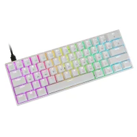 EPOMAKER SKYLOONG SK61 RGB Gaming Keyboard Gateron Optical Red Switch (White)