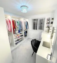 Placard dressing armoire sur mesure en bois 