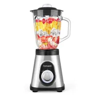  Homgeek  Smoothie Maker 700W Machine avec pot en verre trempé de 1,5 L