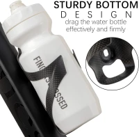Porte-Bouteille Carbone pour Vélo Porte Gourde VTT Vélo Route Noir Mat