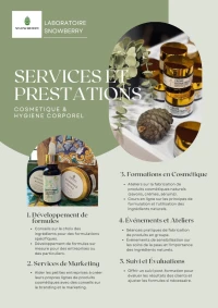 Sous-traitance et prestations en développement de formules cosmétiques
