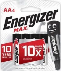 PILE R6 ENERGIZER ALKALINE AA X 4 E91 BP4