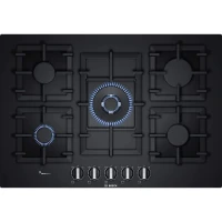 PLAQUE DE CUISSON BOSCH 5 FEUX 75CM EN VERRE TREMPÉ SÉRIE 6 FLAME SELECT 