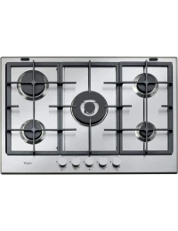 PLAQUE DE CUISSON WHIRLPOOL 5 FEUX 75CM INOX FONTE 