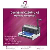 Perforelieuse C250Pro à baguettes plastique GBC