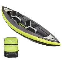 CANOE KAYAK GONFLABLE DE RANDONNEE 1/2 PLACES VERT