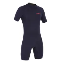 COMBINAISON SURF SHORTY 100 NÉOPRÈNE 1,5MM HOMME BLEU MARINE