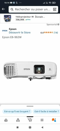 Vidéo projecteur Epson 