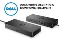 Dell WD19 180W Docking Station (130W Power Delivery) USB-C, HDMI, Dual DisplayPort, Black