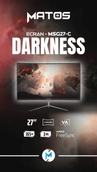 Monitor MATOS MSG27-C Darkness Curved VA 165Hz 27''