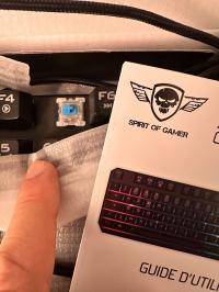 Keyboard sprint of gamer(blue-brown)switch