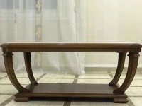 Table basse طاولة من الخشب و الرخام