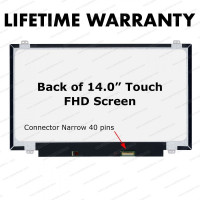 Ecran 14 pouce ips full hd 40 pin Tactile R140NWF5 R1 pour lenovo thinkpad T470s 