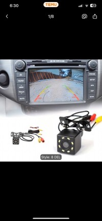 Caméra de recul HD 12LED Vision Nocturne CCD/CVBS Caméra de stationnement pour voiture VR, sans batterie
