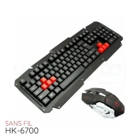 CLAVIER ET SOURIS SANS FIL CAPSYS HK6700