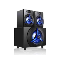 KISONLI TM-7000A LED 2.1 Multimedia Speaker  Fonctions :3,5 mm et USB, clé USB, Bluetooth, carte SD.