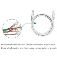 Câble Ethernet Réseau CAT 6 RJ45 LAN UTP 0.5m 1.5m 3m 5m 10m 15m 20m 30m 40m 50m 100m