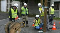 travaux, fibre optique
