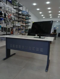 BUREAUX PIED METALIQUE  (L) 120/140/160/180 
