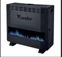 Radiateur a gaz 10kw caldo+noir CONDOR avec détecteur 