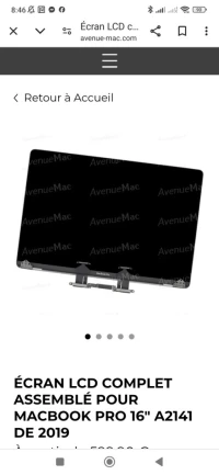 ecrans macbook pro a2141 16 porce 