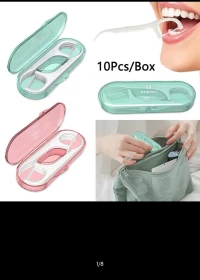 cure-dents portable avec tube de rangement,