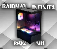 RAIDMAX INFINITA i802 AIR / GAMING CASE / 5 FANs / ATX
