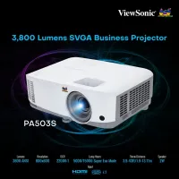DATA SHOW ViewSonic PA503S DLP SVGA 3D BLU-RAY 3600 LUMENS HDMI 