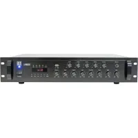 AMPLIFICATEUR-MIXAGE PA A 5 ZONES 350W AVEC USB, BLUETOOTH, FM & TELECOMMANDE