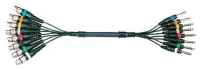 Yellow Cable  8 jack stéréo 8 xlr fem 3 m
