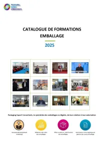 Formations en emballage et lignes de conditionnement