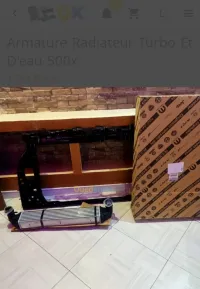 Radiateur clim d'au Turbo Fiat 500x