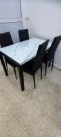 tables-طاولة-سوداء-اربع-كراسي-فخمة-للغاية-جديدة-baba-hassen-alger-algerie