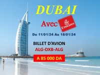 Vente Billets D'avion ALGER - DUBAI