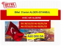 Vente billet istanbul vol direct 