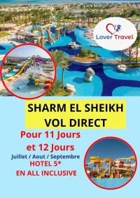 Sharm El Sheikh Vol Direct 11jours/12 jours Juillet / Aout / Septembre 