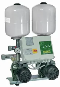 DAB Groupe Surpresseur  2 JET 102 M de 1,2 à 6,12 m3/h entre 47 et 25,8 m HMT Mono230 V 2 x 1,2 kW  