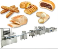 Ligne de production de pain industriel, de croissants  et de pain au lait moelleux.