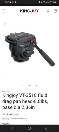 Kingjoy VT-3510 Fluid Head