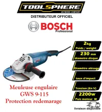 Meuleuse angulaire GWS 9-115 Professional / Meuleuse angulaire Bosch