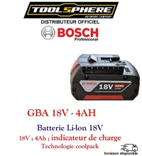Batterie pour visseuse BOSCH GBA 18v 4ah Professionnel BOSCH 