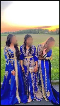 Vente de caftan bleu
