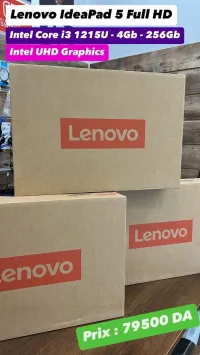 Lenovo IdeaPad 5 15.6" FHD, i3 1215U - 4Gb Ram - 256Gb SSD - Intel UHD Graphics 